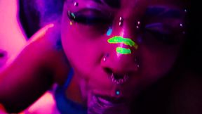 Little Bleu J Fucks In UV Light
