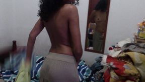 teasing while undressing!