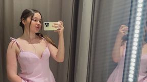 Dressing Room Tease: Naughty in That Tight Dress