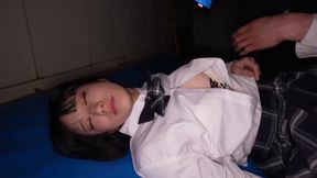 Submissive Brunette&#039;s Saucy Schoolroom Dildo Pounding in HD