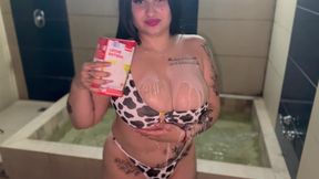 Fat VAQUITA begs for MILK as she plays with her giant BOOBS and PUSSY&#x270C;