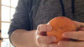 ASMR crunching popping slurping in fruit