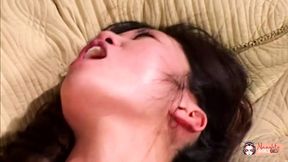 Two massive schlongs needed to turn this Asian femme fatale into a quivering puddle