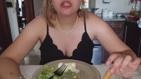 Eating broccoli