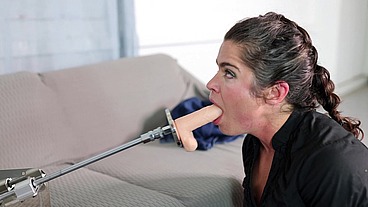 Nympho wife addicted to fucking machine