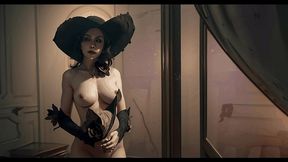 dimitrescu possing naked after halloween