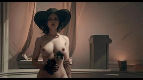 dimitrescu possing naked after halloween