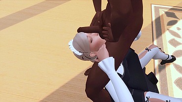 SEXY MAID WAS INTERVIEWED FOR HARD ANAL SEX BY THE BBC (SIMS 4 + HENTAI + SFM)