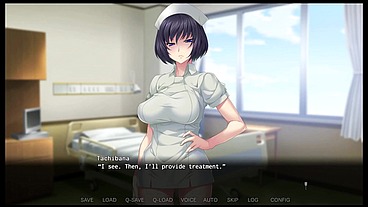 Nope Nope Nurses [ FEMDOM HENTAI game ] Ep.3 special treatment to make him cum !