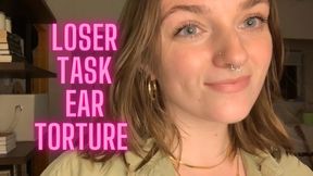 Loser Task Ear Torment - Slave Training Goddess Verbal Humiliation