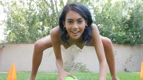 Excited brunette comes back home to get fucked hard