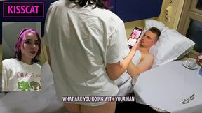 my neighbor masturbates on the train! russian student fucks public with stranger