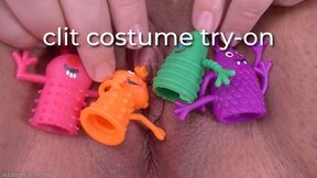 clit costume try-on - uncaptioned