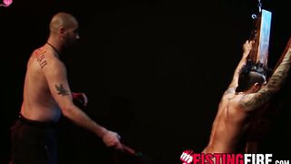 Muscular Draven Torres takes a flogging hard and fast and wants more