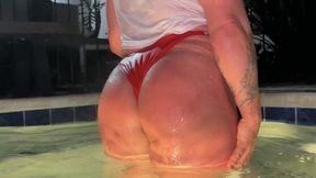Goddess Nadia’s Wet T Shirt