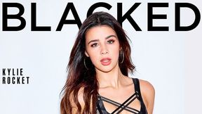 Awesome interracial hard fuck with a slender teen Kylie Rocket