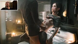 18-year-old Ellie from “Last of Us” lets a stranger cum on her in the restroom