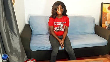 African MILF first casting for a movie but not like she thought