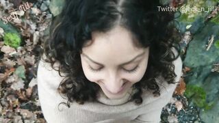Teens step sister couldnt wait anymore Pounded public into outdoor watched by