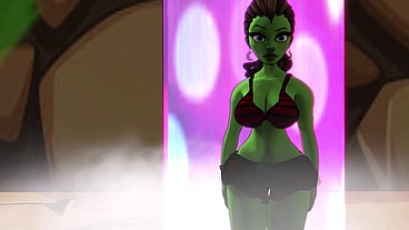 The portal - Inter dimensional sex with a green skinned