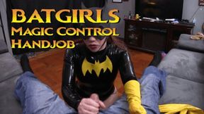 Heroine Batgirl gives a Magic Controlled Handjob