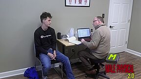Cute Boy Having A Full Physical Exam