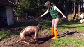 Spring Trampling in the Mud by Mistress Katharina - HD