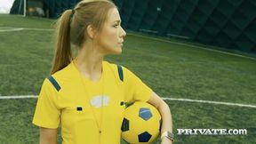 alexis crystal, a sexy referee addicted to dp