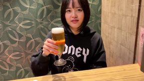 Asian teen likes beer and hot sex