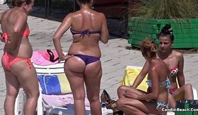 Sexy Bikini Cameltoe Girls at The Pool Voyeur HD Video