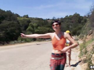 Roving gang of hipster sluts screw a random dude