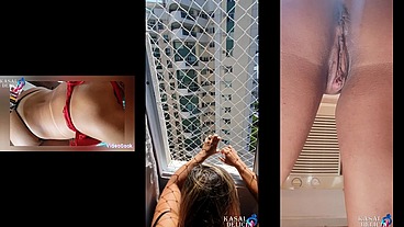 GOZANDO DENTRO DA BUCETINHA DA LOIRA GOSTOSA NA JANELA DO HOTEL NO RIO DE JANEIRO (será que os vizinho viram)