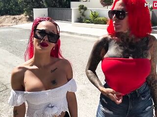 Kinky mother I'd like to fuck amateurs Humeyra_Ophelia & CatCoxx share large thick rod in three-some - MyDirtyHobby