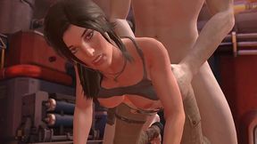 lara croft and the giant cock