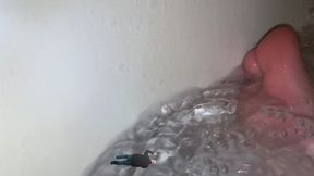 Tiny Human Swimming in Giantess Bath Water 4k