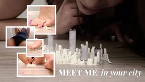 Giantess in an Ant City (footcrush, pussy vore, buttcrush)