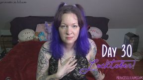 Tattooed brat femdom Princess Lilium gives you Locktober day 30 task! Training, written task, fantasy manifestation! (SD mkv)