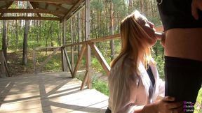 Black Lynn Captures Vicky Sixxx's Oral😜 Skills in Public