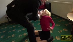 PASCALSSUBSLUTS - Blonde sub April Paisley anally fucked