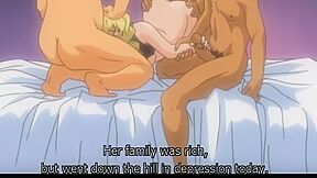 Hentai Blonde Gets All Holes Filled With Cocks