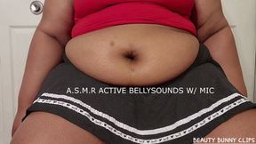 ASMR ACTIVE BELLY SOUNDS WITH MIC