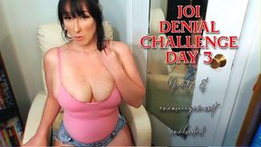 4 day orgasm denial JOI challenge for Beginners - Day 3 wmv