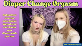 Diaper Change Orgasm - POV Disgusted Babysitters Change Your Stinky Diaper While You Have an Orgasm - ABDL