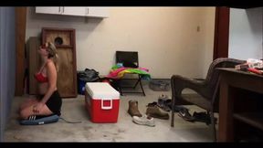 Real Homemade Gloryhole wife removes condom from stranger