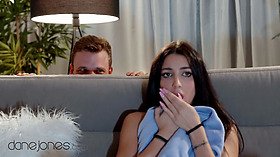 Creepy costume and petite Victoria Nyx get a creampie on Halloween night