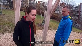 Hot Athlete Was Picked Up On The Street And Fucked In Front Of Her Bf In Strangers Car 17 Min
