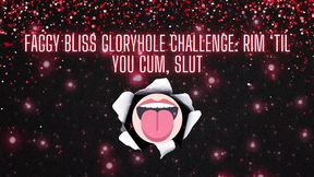 Gloryhole Fun - Rim Job Till You Come, Slut