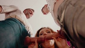the blonde secretary fucked by 2 big cocks in the office - dvp