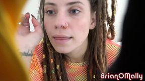 Busty Actress Sets Up Camera for Steamy Session with Brian