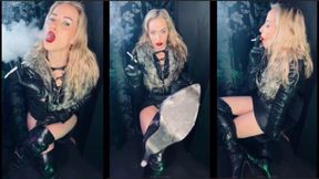 Your Leather Goddess smokes VS 120